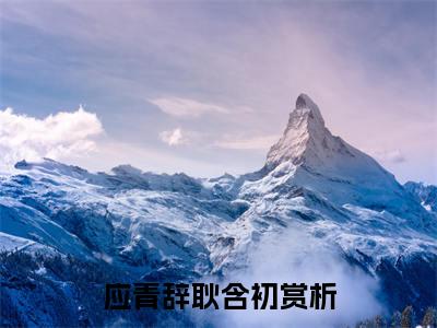应青辞耿含初小说完整版阅读 应青辞耿含初全文在线赏析