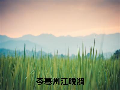岑寒州江晚漪小说全文免费阅读小说江晚漪岑寒州热门小说完整版阅读