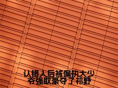 认错人后被偏执大少爷强取豪夺了祁野（顾惜祁野）免费阅读-小说（认错人后被偏执大少爷强取豪夺了祁野）顾惜祁野全文阅读